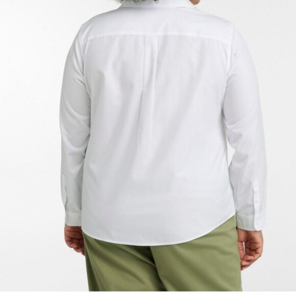 L.L. Bean Wrinkle-Free Pinpoint Oxford Cotton Shirt - Picture 1 of 10